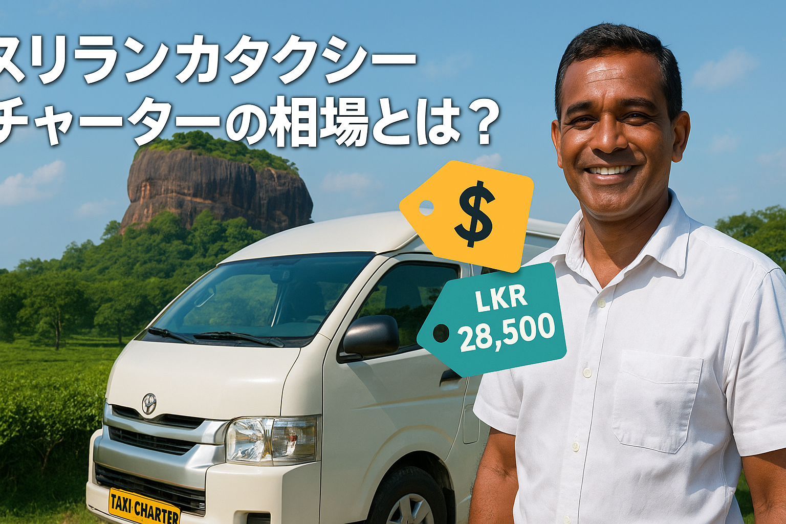 スリランカタクシーチャーターの相場とは？チップの金額も含めて体験談を交えて紹介する！