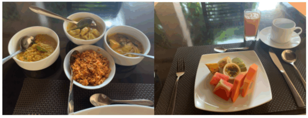 グリーンテラスアンドスパでの朝食①