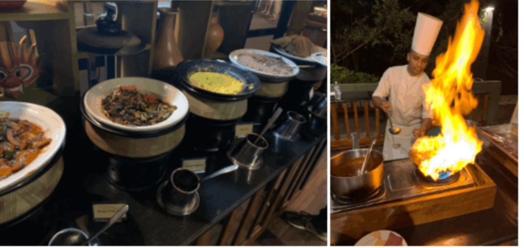 ヘリタンスカンダラマの料理